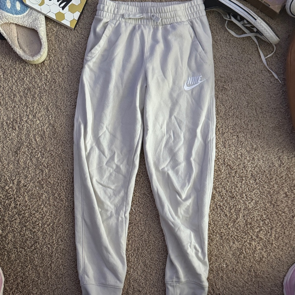 Nike Kids Light Gray/Oatmeal Sweatpants